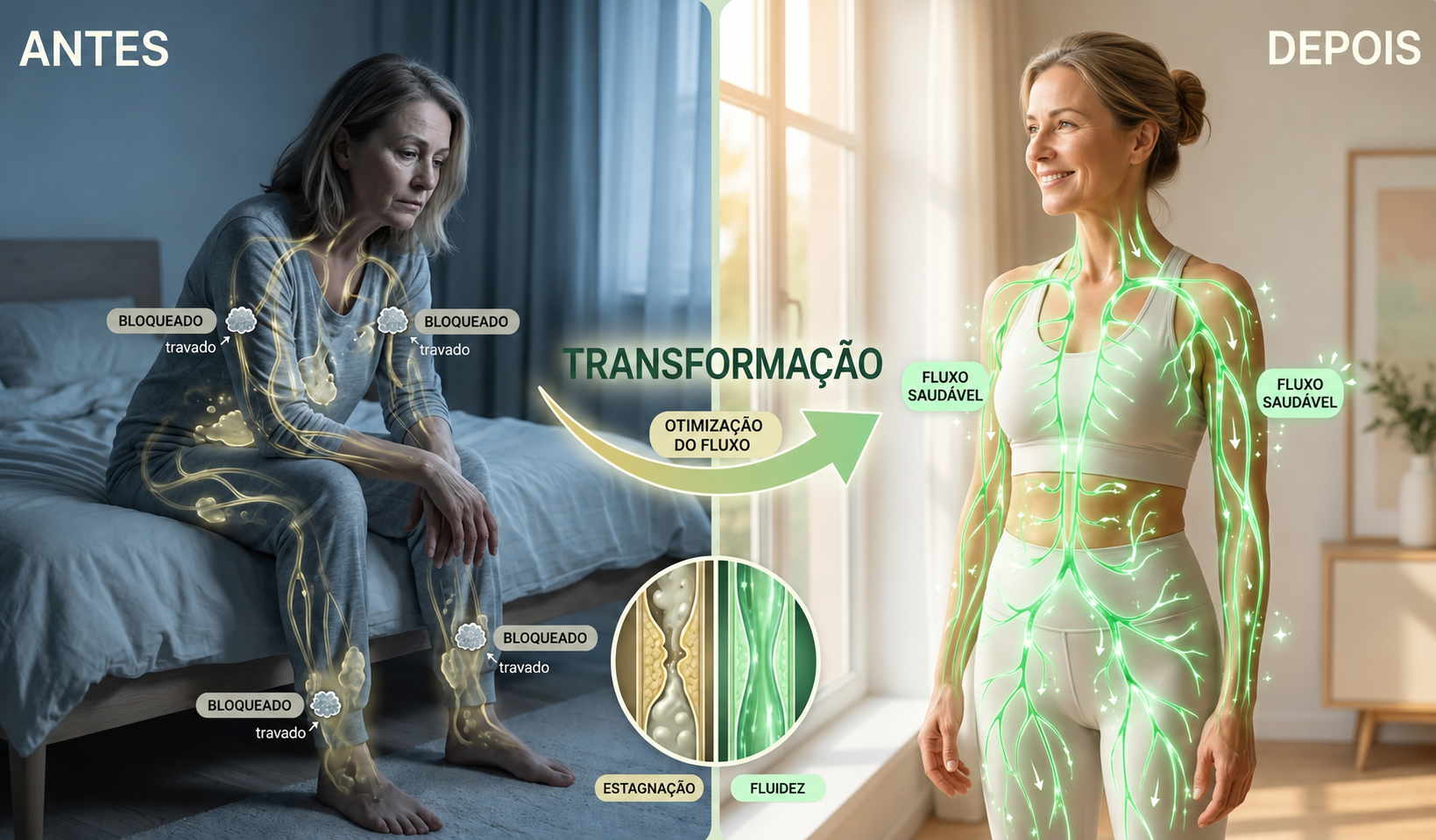 Linfa lenta x linfa em movimento — a causa escondida do cansaço